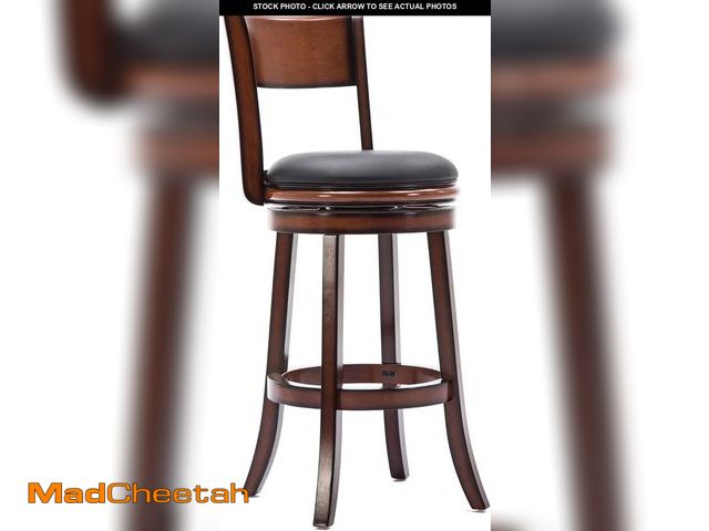 Lot 74-12396454 - Boraam Palmetto Bar Height Swivel Stool, 29-Inch, Brandy - UNUSED