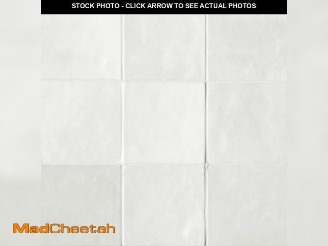 Lot 74-14356355 - Bedrosians Cloe Gloss Ceramic Tile 5" x 5", White (57-Pack, 10.83 SF) - UNUSED