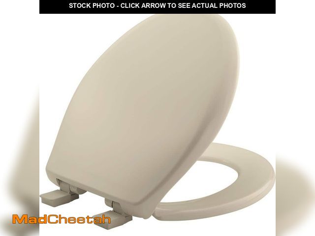 Lot 74-12551771 - Affinity Round Soft-Close Easy-Clean Never-Loosens Plastic Toilet Seat in Bone - UNUSED
