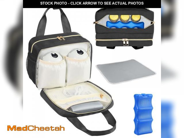 Lot 74-12128332 - PIIOSER Breastmilk Cooler Bag with Ice Pack, Compatible with Wearable Breast Pumps &amp; Accessories...
