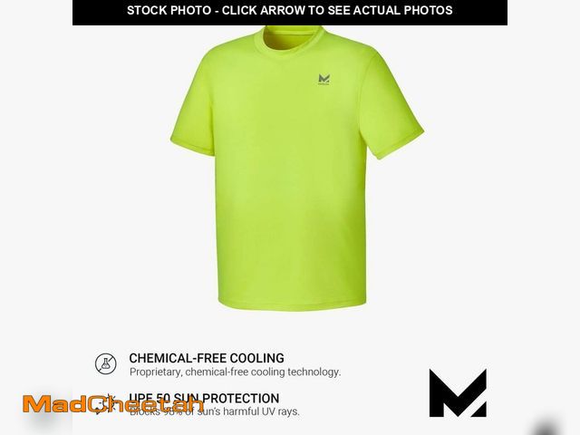 Lot 74-14083062 - Mission Unisex XL Hi Vis Yellow Cooling Short Sleeve Performance Shirt - UNUSED