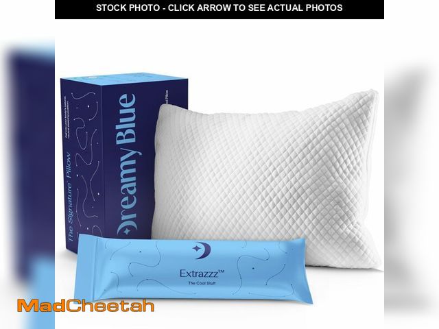 Lot 74-14266490 - DreamyBlue Signature Pillow w/Adjustable Loft Ã¢â¬Â¢ Shredded Memory Foam Fill Ã¢â¬Â¢ Neutral Alig...