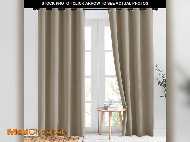 Lot 74-12704152 - NICETOWN Sleep Blackout Curtains 84 inches Length for Small Windows, Noise Reducing and Block Draft ...