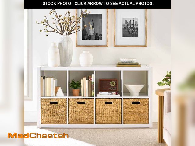 Lot 74-12557012 - Better Homes &amp; Gardens 8 Cube Storage Organizer, White Texture - UNUSED