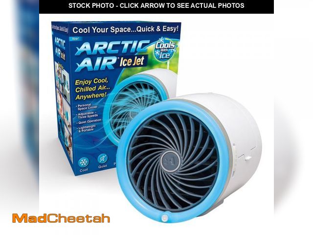 Lot 74-12111361 - Arctic Air Ice Jet Personal Air Cooler, 3-Speed Room Cooler with Reusable Ice Packs, Portable Cooler...