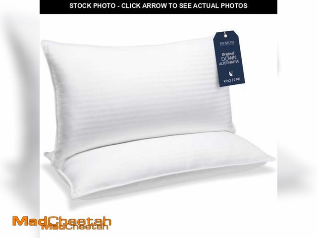 Lot 74-12022102 - Beckham Hotel Collection Bed Pillows King Size Set of 2 - Down Alternative Bedding Gel Cooling Big P...