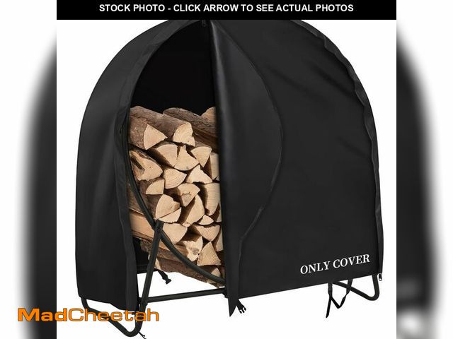 Lot 74-14294261 - AKEfit 40 Inch Firewood Log Hoop Cover, Heavy Duty 600D Oxford Outdoor Waterproof Round Log Rack Cov...