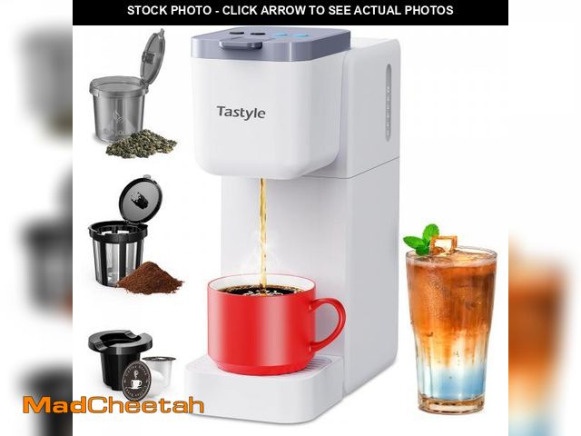 Lot 74-12052568 - Tastyle Single Serve Coffee Maker for K Cup, Ground and Tea, Hot and Iced Coffee Machines with Bold ...