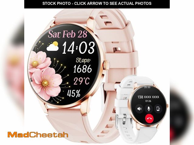 Lot 74-14477399 - Karchilor Smart Watches for Women (Android/iPhone), 1.32'' AMOLED Smart Watch with Make/Answer Call,...