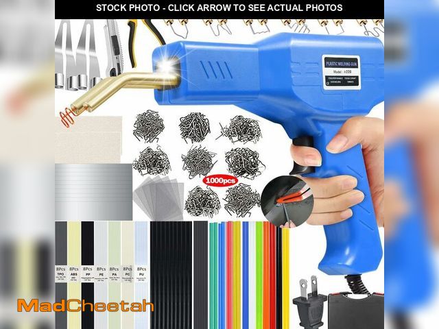 Lot 74-14214685 - Upgraded 220W Plastic Welder, 2 in 1 Plastic Welding Repair Welder Kit 1000PCS Hot Stapler Soldering...