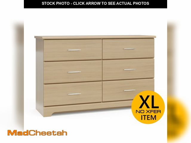Lot 74-12762923 - (MISSING HARDWARE) Storkcraft Brookside 6-Drawer Dresser (Driftwood) Ã¢â¬â GREENGUARD Gold Certif...