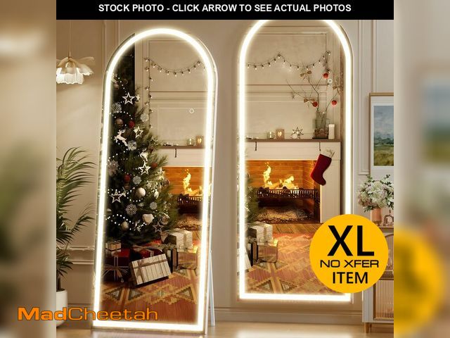 Lot 74-13584629 - Hasipu 71" x 24" Led Mirror Full Length, Arch Full Length Mirror with Lights, Full Body Glass Mirror...
