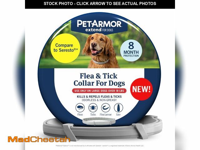 Lot 74-14338266 - PetArmor Extend Large Dog Flea and Tick Treatment &amp; Prevention, Collar for Large Dogs Above 18 l...