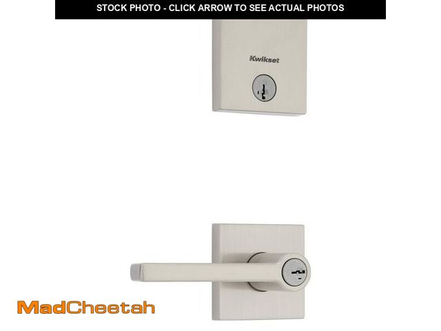 Lot 74-13773133 - Kwikset 991 Halifax Keyed Entry Lever and Single Cylinder Deadbolt Combo Pack Featuring SmartKey and...