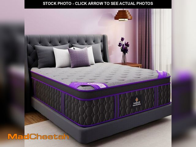 Lot 74-13674064 - Queen Size Mattress, 14 Inch Deluxe Hybrid Queen Mattress in a Box, Cooling-Gel Memory Foam &amp; Po...