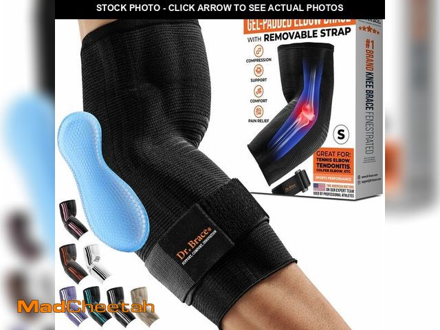 Lot 74-12325624 - DR. BRACEÃ Elite Elbow Brace Support, Breathable Elbow Compression Sleeve with Gel Pad for Golfer's...