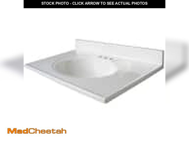 Lot 74-14279096 - Glacier Bay 31in X 19in Vanity Top Blanco - UNUSED
