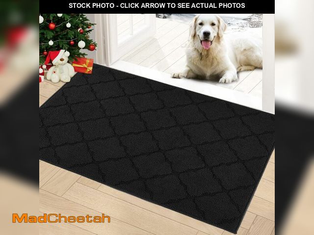 Lot 74-14214314 - Timo Indoor Door Mat, Front Door Rug 24"x36" Rubber Backing Non Slip Absorbent Door Mats, Resist Dir...
