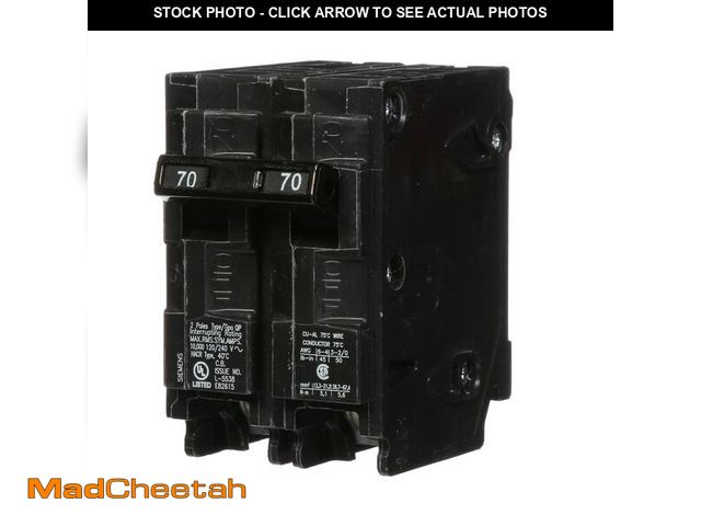 Lot 74-12555372 - 70 Amp 2-Pole Type QP Circuit Breaker - UNUSED