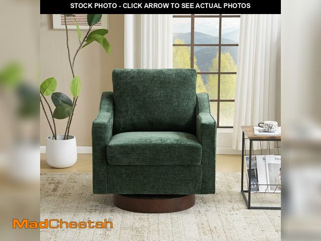 Lot 74-12833124 - VINGLI Mid-Century Modern Swivel Accent Chair, 360ÃÂ°Upholstered Armchair, Home Sofa with Track Arm...