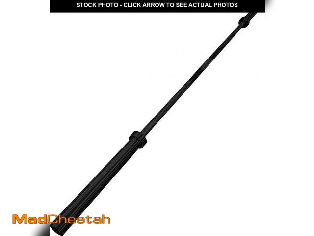 Lot 74-12488202 - CAP Barbell 7 ft. Olympic Bar, 28mm Grip Diameter, Bronze Bushings, Black, 51.75 inches (New Version...