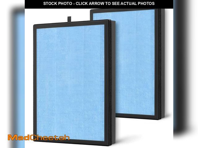 Lot 74-13539116 - 2 Pack AP1002 Replacement Fil-ter AP1002-RF, Compatible with AIRTOK AP1002 Air Puri-fier, H13 True H...