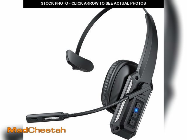 Lot 74-14274287 - WOSHIFUPO Trucker Bluetooth Headset with Mic, Wireless Headset for Work with Mute Button, 60H Batter...