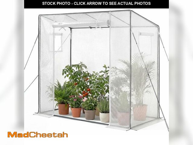 Lot 74-14305975 - VEVOR Walk-in Greenhouse, 76.8" x 30.3" x 66.1" Greenhouse for Outdoors with Windows, PE Cover, Roll...