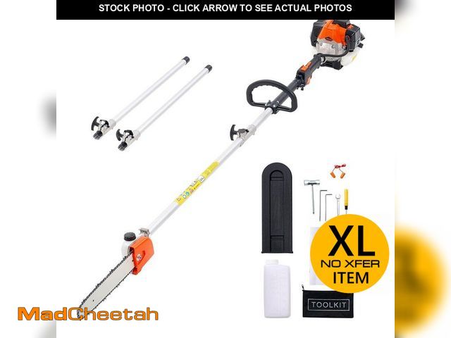Lot 74-14292162 - (MISSING ALL ATTACHMENTS) VEVOR Gas Pole Saw, 25CC 2 Stroke Gas Powered Pole Saws with 12 in. Cuttin...