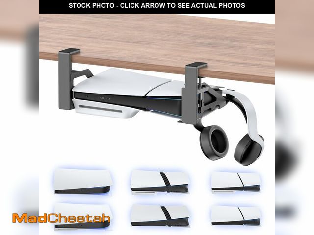 Lot 74-14270613 - No-Drill PS5/Slim/Pro Under Desk Mount, Metal Under Desk PS 5 Mount for PS5 Slim Digital &amp; Disc,...