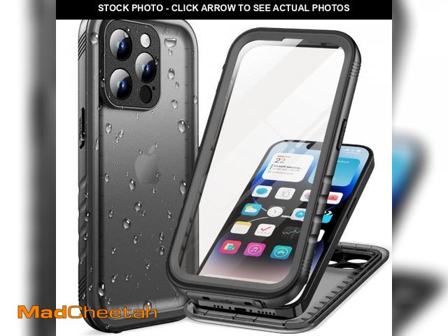 Lot 74-12305202 - Cozycase Compatible with iPhone 14 Pro Max Waterproof Case - Full Body Shockproof Dustproof Dropproo...