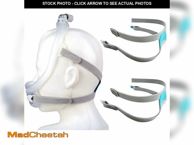 Lot 74-12599587 - 2Pack Replacement Headgear for CPAP Airfit F30i with Clips - USED