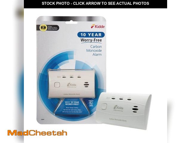 Lot 74-14284739 - Kidde 10-Year Battery Powered Carbon Monoxide Detector with LED Alarm Warning Light - UNUSED