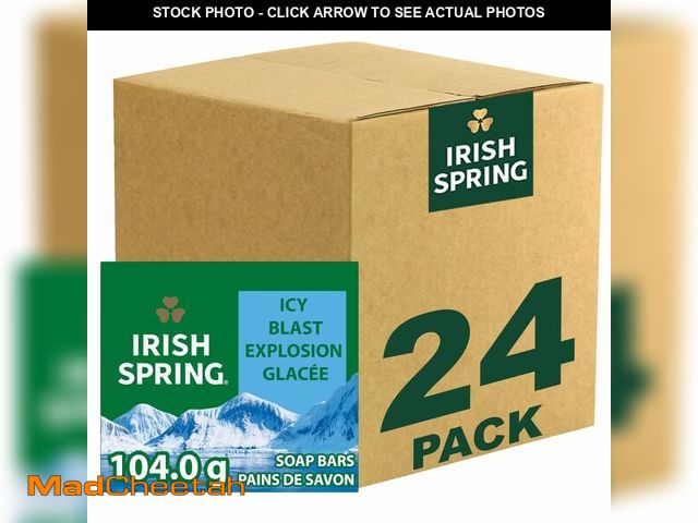 Lot 74-14209931 - Irish Spring Icy Blast Bar Soap for Men, Mens Soap, Smell Fresh and Clean 12 Hours, Men Bars Washing...