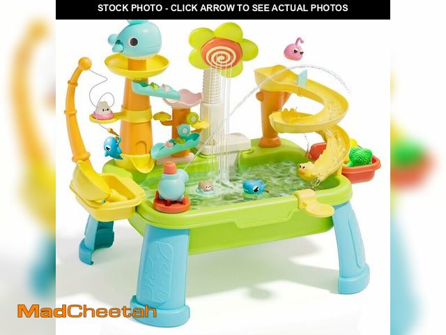 Lot 74-14214018 - SwinKate Upgraded 4-in-1 Sand Water Table for Toddlers 1-3, Kids Sensory Table with Electric Water P...