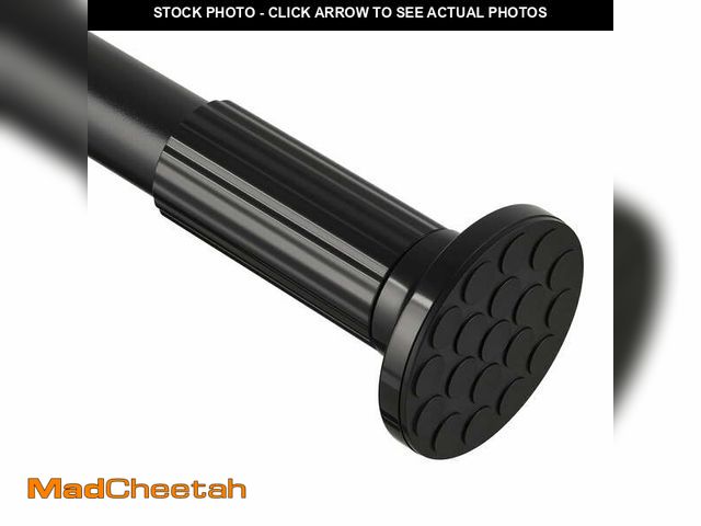 Lot 74-12800055 - SPOKKI Tension Curtain Rod, 51-128 Inches Adjustable Closet Tension Rod Rust-free No Drilling Shower...