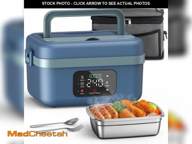 Lot 74-12222011 - VASG Cordless Electric Lunch Box for Adults, 16000mAh Rechargeable Auto Heated Lunch Box, 1L Portabl...