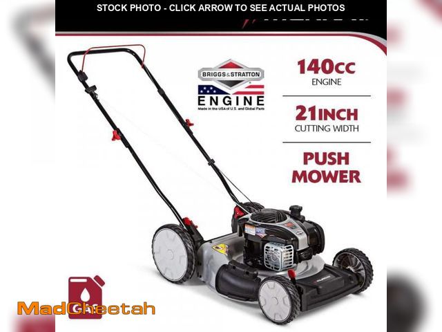 Lot 74-12027427 - Murray 21 in. 140 cc Briggs and Stratton Walk Behind Gas Push Lawn Mower with Height Adjustment and ...