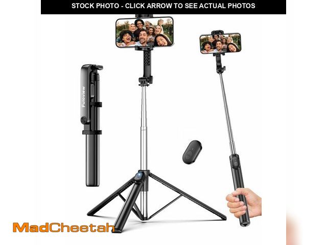 Lot 74-14334211 - Fuloview 67Ã¢â¬Â Selfie Stick Tripod for iPhone, Lightweight Travel Phone Tripod with Wireless Rem...
