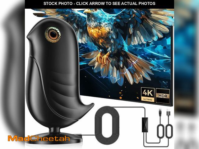 Lot 74-13623889 - Digital TV Antenna Indoor,1200+ Miles Long Range HD Antenna for Smart TV and Older TV's,with Smart C...