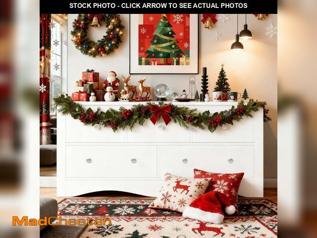 Lot 74-12802824 - Homall 5 Drawer Double Dresser, Modern Wood Chest of Drawer for Living Room Bedroom,White - USED