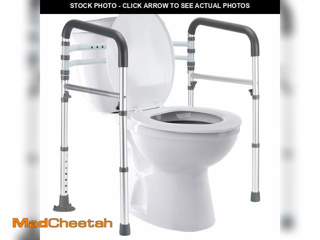 Lot 74-14428607 - Lianjindun Toilet Safety Rails, 350 lbs, Adjustable Height &amp; Width - UNUSED