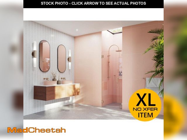 Lot 74-14355485 - (GLASS PIECE ONLY) Glass Warehouse Illume 10 in. W x 78 in. H Wall Frameless Shower Door - UNUSED