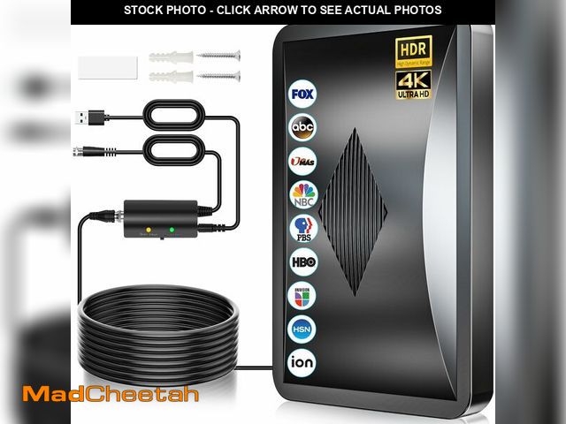 Lot 74-14205214 - 2026 Smart TV Antenna Indoor, 5000+ Miles Range for Local HD Channels, HDTV Digital Antenna Outdoor ...