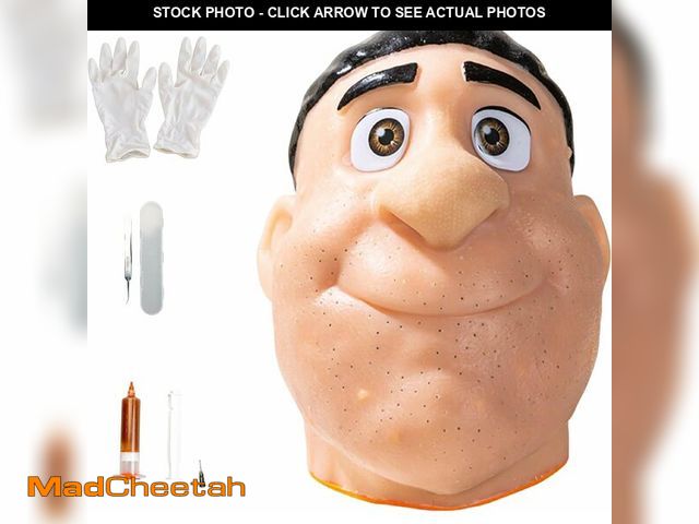 Lot 74-14284435 - brenzo 2026 New Refillable Pimple Popping Toy - Big Head Squeeze Toy with Black Hair for Stress &amp...