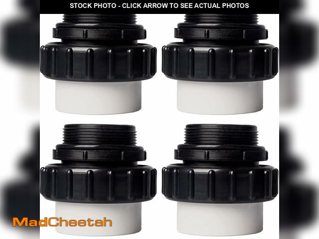 Lot 74-14214384 - TonGass (4-Pack) 2" MIP x 2" PVC Hi-Temp Unions Compatible with Pentair Whisperflo &amp; Intelliflo ...