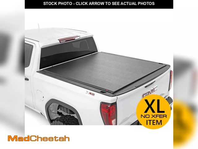Lot 74-13072874 - Rough Country Soft Roll-Up Truck Bed Cover for Chevy Silverado &amp; GMC Sierra 1500 (2019-2026) - F...
