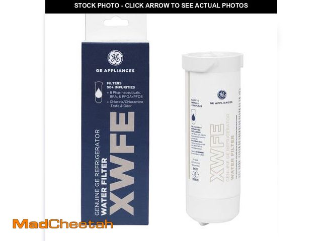 Lot 74-11550349 - GE XWFE Refrigerator Water Filter, Genuine Replacement Filter, Certified to Reduce Lead, Sulfur, and...