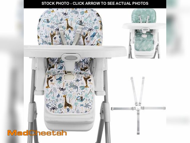Lot 74-14045334 - Baby High Chair Cover Replacement, Reversible &amp; Waterproof High Chair Cushion Pad Home &amp; Res...