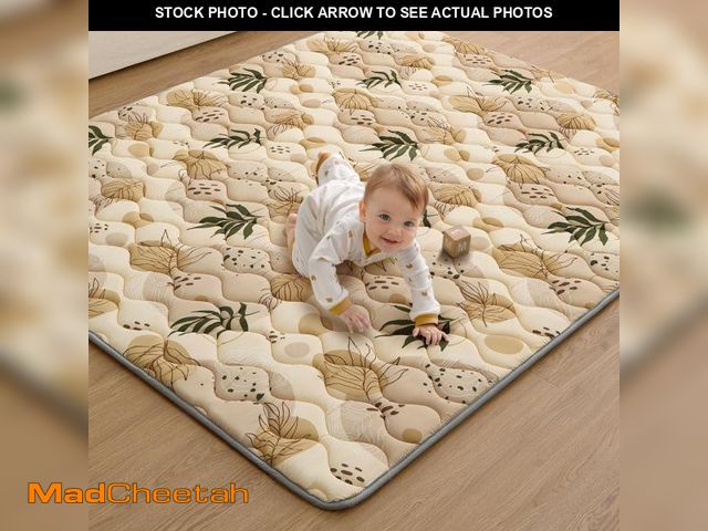 Lot 74-12433755 - Blissful Diary Baby Play Mats for Floor, 71x59 Inch Extra Thicker &amp; Large Soft Cushioning Foam P...